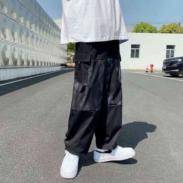 men's pants spring summer wide-leg fashion pocket casual men streetwear loose hip-hop tie-dye mens cargo m-2xl 4qua, Black
men's pants spring summer wide-leg fashion pocket casual men streetwear loose hip-hop tie-dye mens cargo m-2xl 4qua, Black