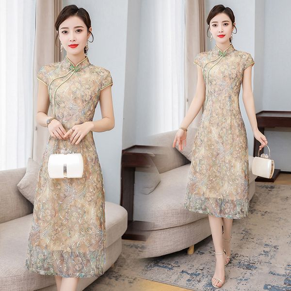 luxury casual dresses 2021 summer women's chine style hanfu waist down show thin temperament improved cheongsam drs medium length, Black;gray
luxury casual dresses 2021 summer women's chine style hanfu waist down show thin temperament improved cheongsam drs medium length, Black;gray
