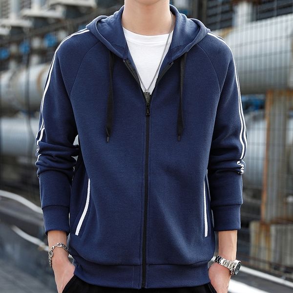 men's hoodies & sweatshirts autumn and winter men's hooded cardigan sweater korean long sleeve t-shirt sports casual hoodie coat, Black
men's hoodies & sweatshirts autumn and winter men's hooded cardigan sweater korean long sleeve t-shirt sports casual hoodie coat, Black