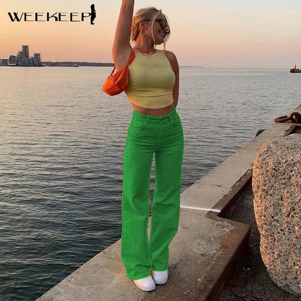 women's jeans weekeep streetwear baggy women solid high waist korean fashion denim trousers summer casual 100%cotton harajuku long pant, Blue
women's jeans weekeep streetwear baggy women solid high waist korean fashion denim trousers summer casual 100%cotton harajuku long pant, Blue