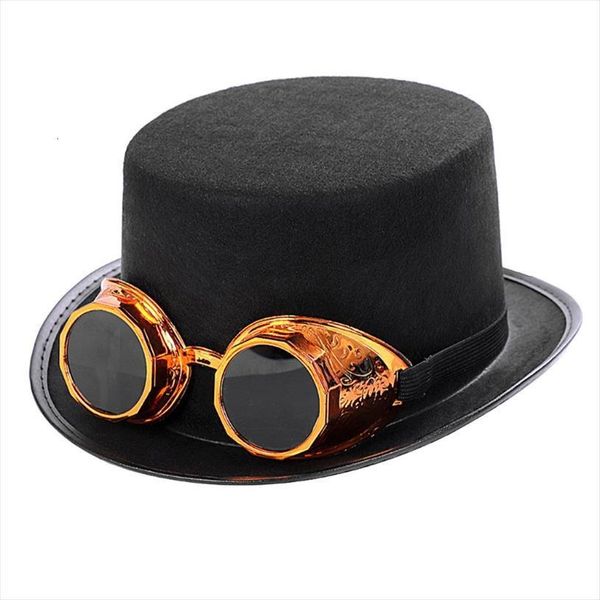 victorian steampunk gothic hat with detachable goggles bowler jazz cap halloween cosplay carnival costume accessory, Blue;gray
victorian steampunk gothic hat with detachable goggles bowler jazz cap halloween cosplay carnival costume accessory, Blue;gray