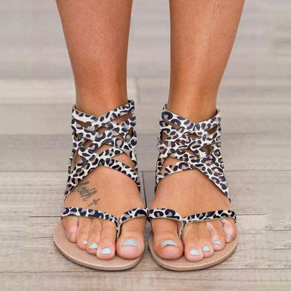 summer roman retro women sandals leopard print shoes andals large size flats beach woman #c, Black
summer roman retro women sandals leopard print shoes andals large size flats beach woman #c, Black