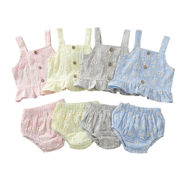 clothing sets sweet 2pcs toddlers summer daisy outfit, square neck ruffled tank + elastic waist shorts for baby girls, 0-24months, White
clothing sets sweet 2pcs toddlers summer daisy outfit, square neck ruffled tank + elastic waist shorts for baby girls, 0-24months, White