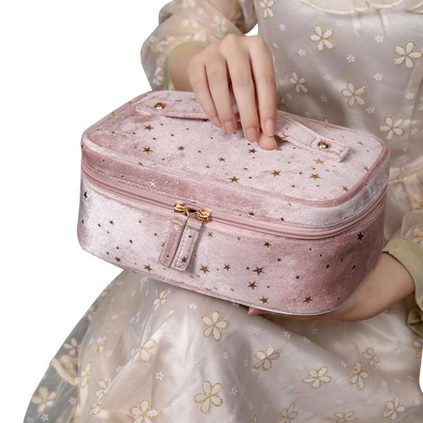 cosmetic bags & cases bag, large capacity star patterns makeup bag storage case for toiletries cosmetics, khaki/blue/pink
cosmetic bags & cases bag, large capacity star patterns makeup bag storage case for toiletries cosmetics, khaki/blue/pink