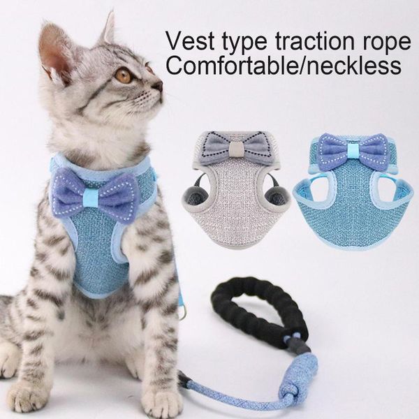dog collars & leashes cat bowknot vest leash bite resistant adjustable kitty traction rope chest belt
dog collars & leashes cat bowknot vest leash bite resistant adjustable kitty traction rope chest belt