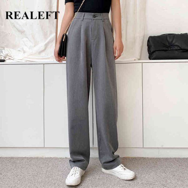 spring korean ol style women's pants casual chic wide leg high waist elegant work loose trousers female 210428, Black;white
spring korean ol style women's pants casual chic wide leg high waist elegant work loose trousers female 210428, Black;white