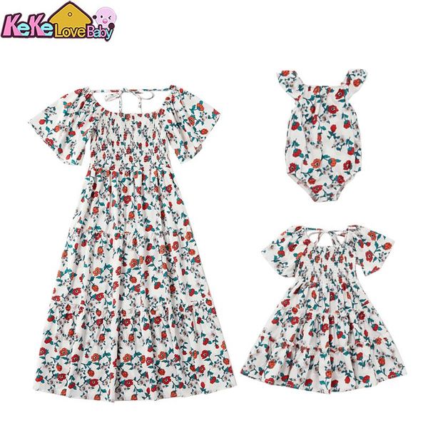 family matching outfits mother daughter dress 2021 summer mom and baby girl outfit flower short sleeve dresses for children's clothes, Blue
family matching outfits mother daughter dress 2021 summer mom and baby girl outfit flower short sleeve dresses for children's clothes, Blue