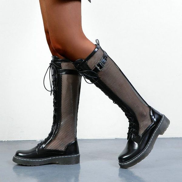 summer pu leather women knee high boots comfortable square heel ridding lace up plus size 34-43, Black
summer pu leather women knee high boots comfortable square heel ridding lace up plus size 34-43, Black