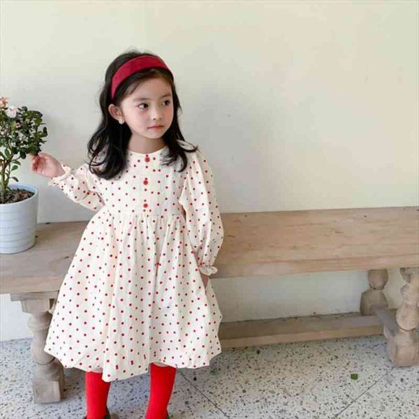 spring arrival girls girl dresses long sleeve dot kids cotton clothes, Red;yellow
spring arrival girls girl dresses long sleeve dot kids cotton clothes, Red;yellow