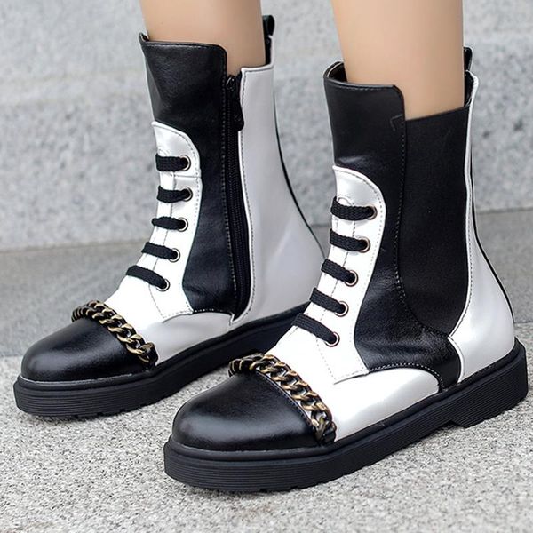 boots fashion metal chain pointed toe women ankle thick heels booties botas feminina autumn shoes woman sy591, Black
boots fashion metal chain pointed toe women ankle thick heels booties botas feminina autumn shoes woman sy591, Black