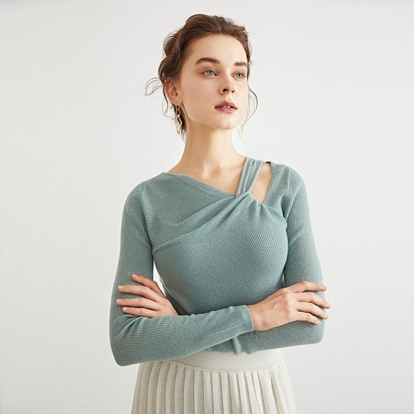 women's sweaters 2021 spring and autumn cross v-neck off shoulder sweater twisted inside with slim knitted pullover s8121, White;black
women's sweaters 2021 spring and autumn cross v-neck off shoulder sweater twisted inside with slim knitted pullover s8121, White;black