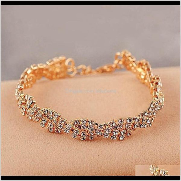 other bracelets jewelry drop delivery 2021 korean exquisite full diamond glittering bracelet fashion womens multi-layer braided twist versat, Golden;silver
other bracelets jewelry drop delivery 2021 korean exquisite full diamond glittering bracelet fashion womens multi-layer braided twist versat, Golden;silver