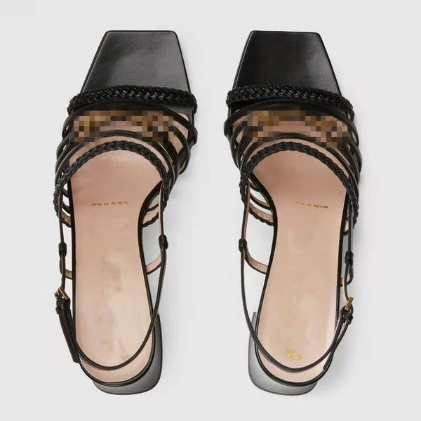 2021 fashion metal buckle leather flat sandals designer luxurys womens size 35-42, Black
2021 fashion metal buckle leather flat sandals designer luxurys womens size 35-42, Black