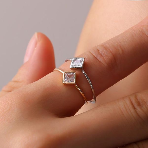 cluster rings geometric square cz for women wedding rhinestone female finger ladys charm jewelry anillos, Golden;silver
cluster rings geometric square cz for women wedding rhinestone female finger ladys charm jewelry anillos, Golden;silver