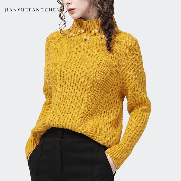 women's sweaters fashion women yellow sweater stand-up neck 2021 autumn winter knit loose pearls beading pullovers knitted, White;black
women's sweaters fashion women yellow sweater stand-up neck 2021 autumn winter knit loose pearls beading pullovers knitted, White;black