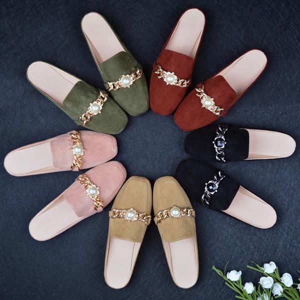 summer women's outing comfortable mules ladies non-slip house slippers female fashion party shoes flat sandals large size 34-44, Black
summer women's outing comfortable mules ladies non-slip house slippers female fashion party shoes flat sandals large size 34-44, Black