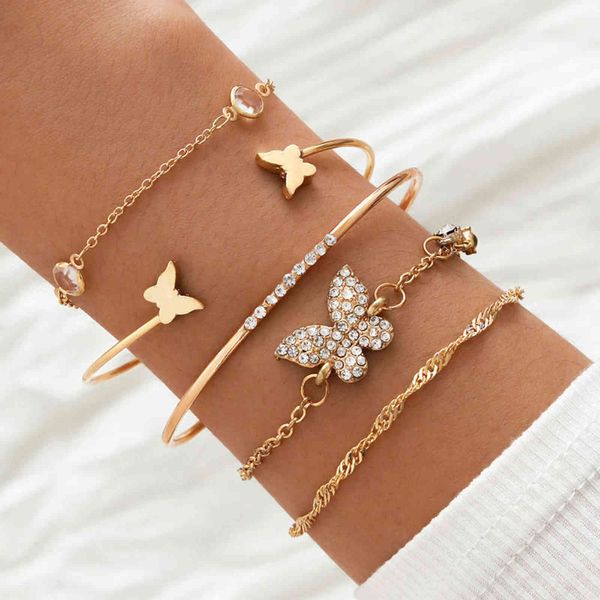 diezi bohemian rhinestone butterfly bracelets elegant cuff bangle for women gold color chain bracelet sets vintage boho jewelry, Black
diezi bohemian rhinestone butterfly bracelets elegant cuff bangle for women gold color chain bracelet sets vintage boho jewelry, Black