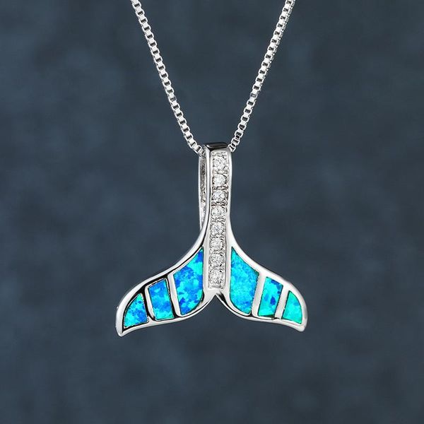 pendant necklaces vintage silver color chain necklace blue opal crystal stone cute fish tail for women wedding jewelry
pendant necklaces vintage silver color chain necklace blue opal crystal stone cute fish tail for women wedding jewelry