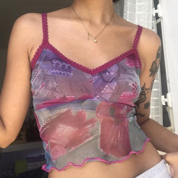 women's tanks & camis mesh ruffles lace 2021 summer v neck sleeveless fashion off shoulder backless print streetwear crop wome, White
women's tanks & camis mesh ruffles lace 2021 summer v neck sleeveless fashion off shoulder backless print streetwear crop wome, White