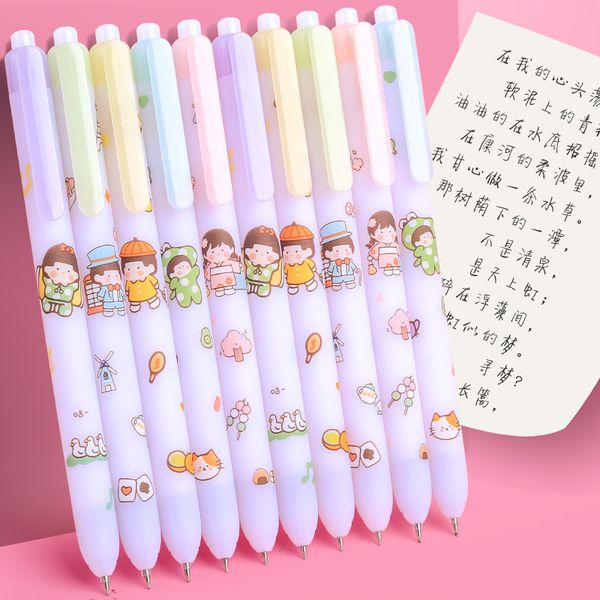painting pens cartoon girl high face value black prsure 0.5 color neutral needle tube prs lovely student water pen, Black;red
painting pens cartoon girl high face value black prsure 0.5 color neutral needle tube prs lovely student water pen, Black;red