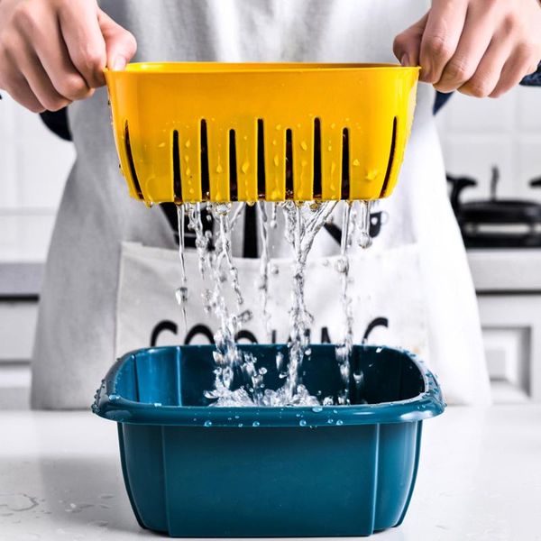 storage baskets kitchen double-layer plastic sealed fresh-keeping box draining vegetables blue fruit basket vegetable washing
storage baskets kitchen double-layer plastic sealed fresh-keeping box draining vegetables blue fruit basket vegetable washing