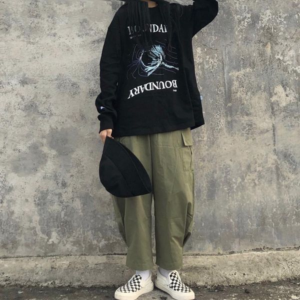 women's pants & capris cargo women harajuku 2021 hip hop streetwear fashion trousers wide leg pocket jogger pant casual sweatpants men, Black;white
women's pants & capris cargo women harajuku 2021 hip hop streetwear fashion trousers wide leg pocket jogger pant casual sweatpants men, Black;white