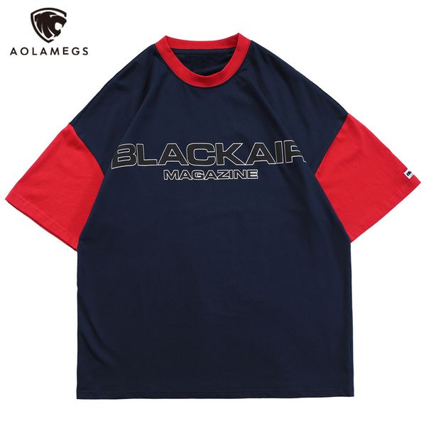 men's polos aolamegs t-shirt of the men block colors letter impression vintage baseball jerseys casual sport s harajuku all streetwear, White;black
men's polos aolamegs t-shirt of the men block colors letter impression vintage baseball jerseys casual sport s harajuku all streetwear, White;black