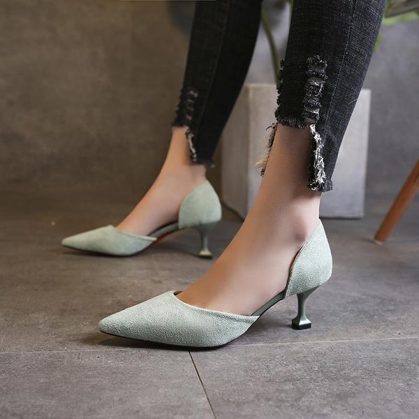 dress shoes spring women's heeled basic solid color light mouth pointed comfortable skin-friendly non-slip wild dating u22-98, Black
dress shoes spring women's heeled basic solid color light mouth pointed comfortable skin-friendly non-slip wild dating u22-98, Black