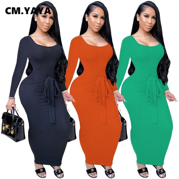 cm.yaya autumn winter knitted women long sleeve tie up waist midi maxi dress ribbed open back streetwear pencil dresses casual, Black;gray
cm.yaya autumn winter knitted women long sleeve tie up waist midi maxi dress ribbed open back streetwear pencil dresses casual, Black;gray