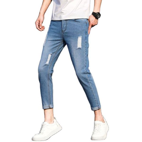 men's pants fashion autumn men loose jeans hole ankle length soft straight casual business mid denim mens, Black
men's pants fashion autumn men loose jeans hole ankle length soft straight casual business mid denim mens, Black