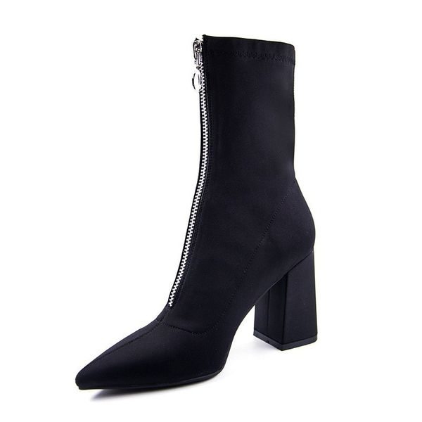 norberg fashion pointed women's ankle boots square heel high heels stretch boots zip ladies shoes spring and autumn pu 210507, Black
norberg fashion pointed women's ankle boots square heel high heels stretch boots zip ladies shoes spring and autumn pu 210507, Black