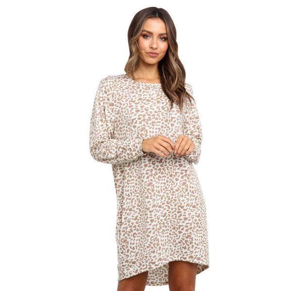 casual dresses autumn o neck women leopard dress loose long sleeve print all-match, Black;gray
casual dresses autumn o neck women leopard dress loose long sleeve print all-match, Black;gray