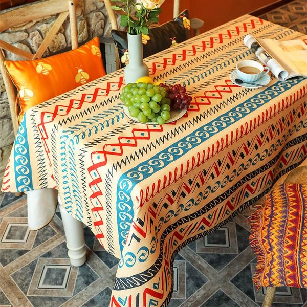 table cloth bohemian dinning cover polyester cotton southeast asia style printed decoration
table cloth bohemian dinning cover polyester cotton southeast asia style printed decoration