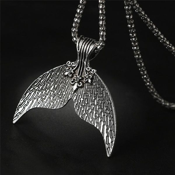 pendant necklaces attractive mystical mermaid necklace antique whale tail charm chokers collar for women boho jewelry, Silver
pendant necklaces attractive mystical mermaid necklace antique whale tail charm chokers collar for women boho jewelry, Silver