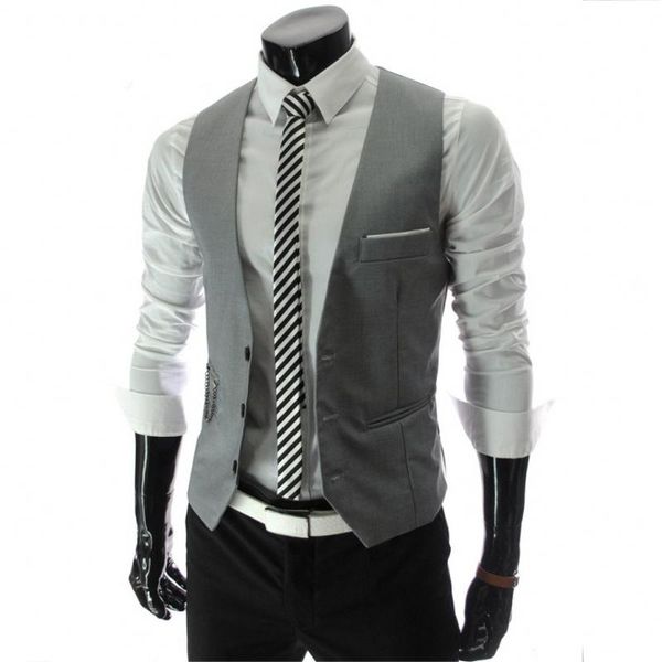 men's vests 2021 arrival dress for men slim fit mens suit vest male waistcoat gilet homme casual sleeveless formal business jacket, Black;white
men's vests 2021 arrival dress for men slim fit mens suit vest male waistcoat gilet homme casual sleeveless formal business jacket, Black;white