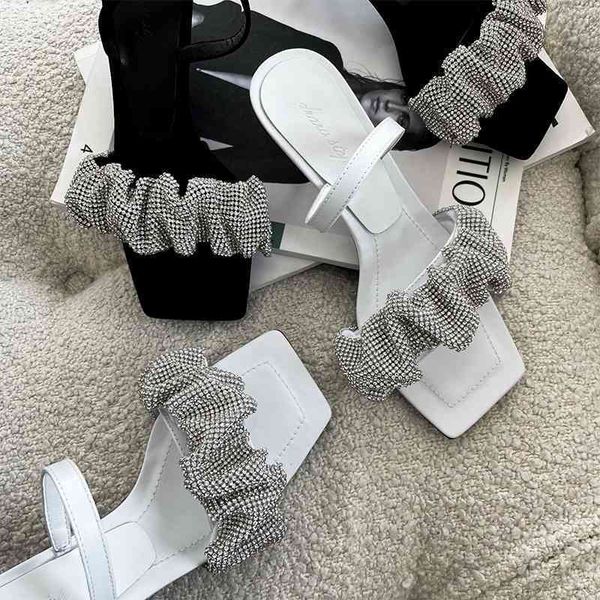 aw king square sandals lady summer fairy wind one word hairtail mouth water drill thin heel high heels leather half slippers, Black
aw king square sandals lady summer fairy wind one word hairtail mouth water drill thin heel high heels leather half slippers, Black