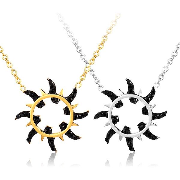 pendant necklaces fysara vintage sun choker for women punk jewelry stainless steel chain necklace collier couple gift, Silver
pendant necklaces fysara vintage sun choker for women punk jewelry stainless steel chain necklace collier couple gift, Silver