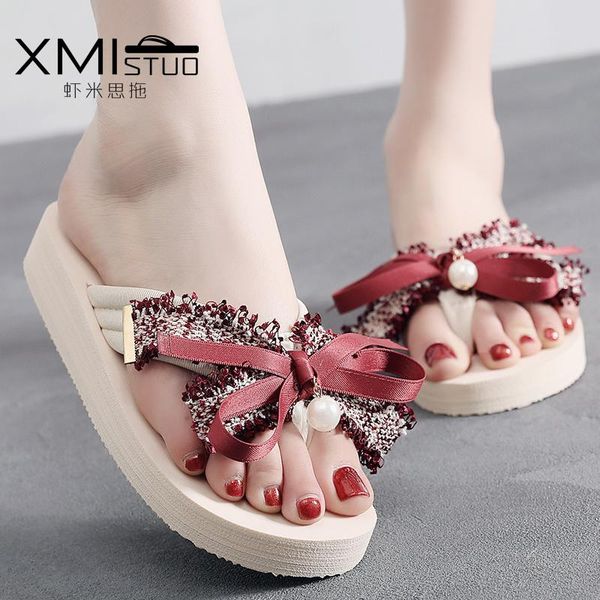slippers elegant bow style women wear flip-flops female summer beach shoes seaside vacation sandals and, Black
slippers elegant bow style women wear flip-flops female summer beach shoes seaside vacation sandals and, Black
