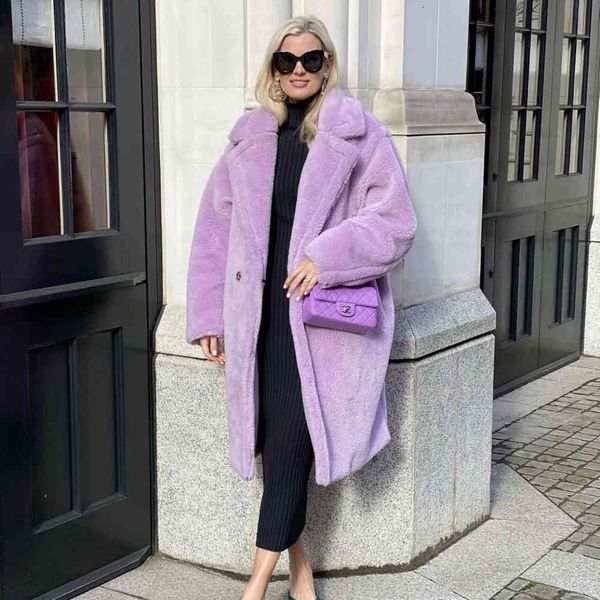 blends teddy coat oversized long elegant high street windbreaker outerwear warm faux fur women winter jackets, Black
blends teddy coat oversized long elegant high street windbreaker outerwear warm faux fur women winter jackets, Black