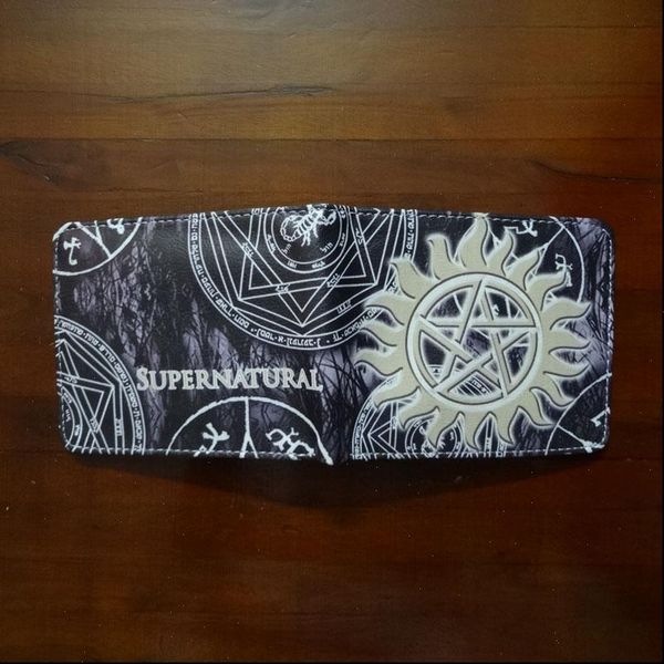 anime supernatural wallets carteira leather purse movie super natural card money bags men women short wallet, Red;black
anime supernatural wallets carteira leather purse movie super natural card money bags men women short wallet, Red;black