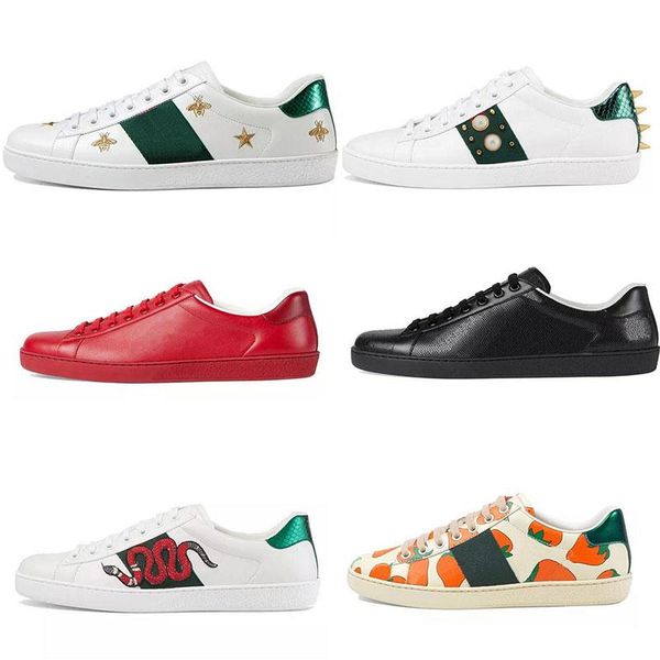 luxurys men 's women 's sports casual shoes snake chaussures leather ace bee embroidery stripe walking tiger coach size 35 -45, Black
luxurys men 's women 's sports casual shoes snake chaussures leather ace bee embroidery stripe walking tiger coach size 35 -45, Black