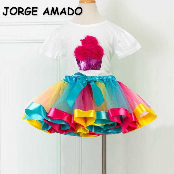 summer girls short skirt 2 pieces sets sequin cotton + rainbow cake children wear kids clothes e6407 210610, White
summer girls short skirt 2 pieces sets sequin cotton + rainbow cake children wear kids clothes e6407 210610, White