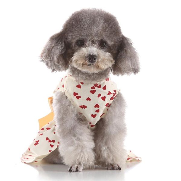 dog apparel cute pet spring and summer love heart print skirt clothes wedding dresses for dogs costume supplies a1
dog apparel cute pet spring and summer love heart print skirt clothes wedding dresses for dogs costume supplies a1