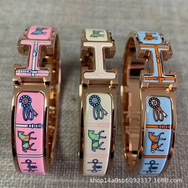bangles bracelet high version titanium steel cartoon children's fun pattern enamel h women's net red same letter jewelry, Black
bangles bracelet high version titanium steel cartoon children's fun pattern enamel h women's net red same letter jewelry, Black