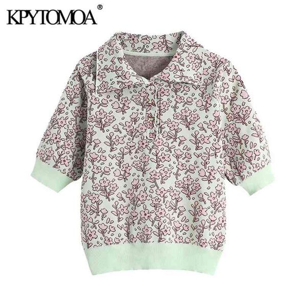 women fashion with buttons jacquard knitted sweater vintage lapel collar short sleeve female pullovers chic 210420, White;black
women fashion with buttons jacquard knitted sweater vintage lapel collar short sleeve female pullovers chic 210420, White;black