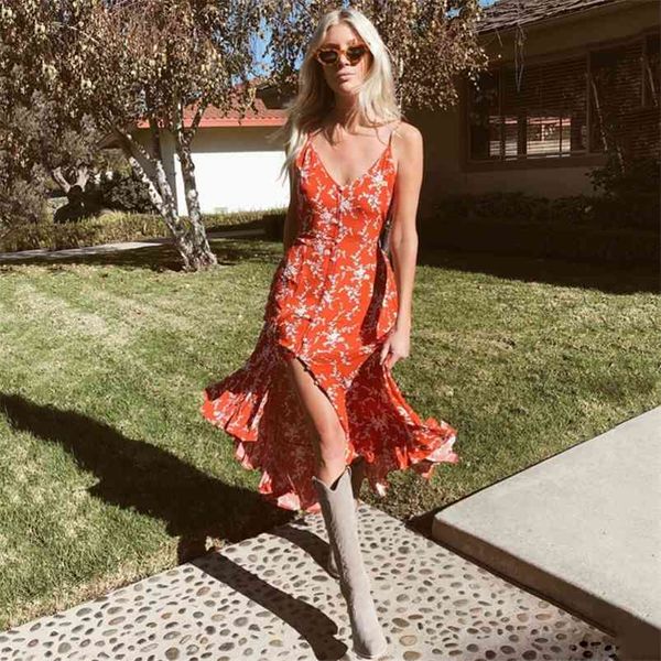 retro women summer dress with button v neck strap long es casual ruffle orange beach irregular vestidos 210427, Black;gray
retro women summer dress with button v neck strap long es casual ruffle orange beach irregular vestidos 210427, Black;gray
