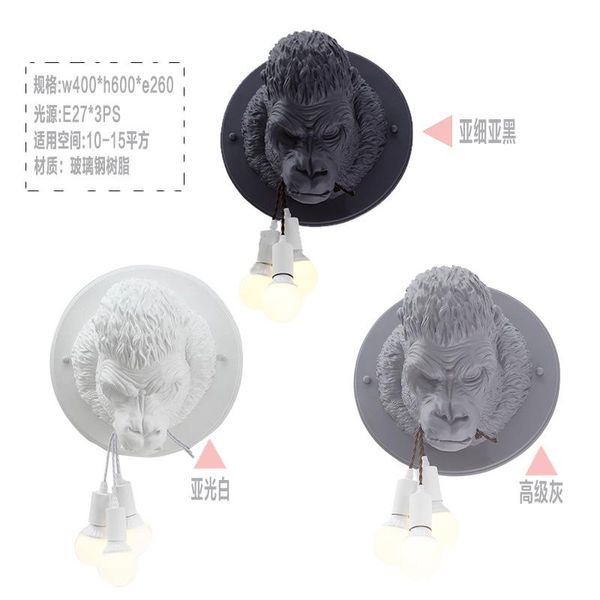 wall lamps gorilla lamp retro modern led sconce home loft bedroom bedside decor light fixtures luminaire
wall lamps gorilla lamp retro modern led sconce home loft bedroom bedside decor light fixtures luminaire