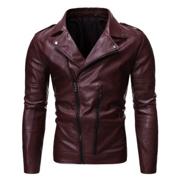 men's leather & faux man pu jackets clothing fashion trend long sleeve cardigan zipper motorcycle punk coats spring male lapel slim cas, Black
men's leather & faux man pu jackets clothing fashion trend long sleeve cardigan zipper motorcycle punk coats spring male lapel slim cas, Black