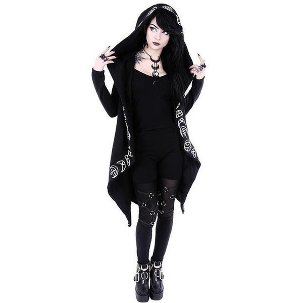 print long-sleeved hooded women sweatshirts female long section hoodies streetwear women's &, Black
print long-sleeved hooded women sweatshirts female long section hoodies streetwear women's &, Black