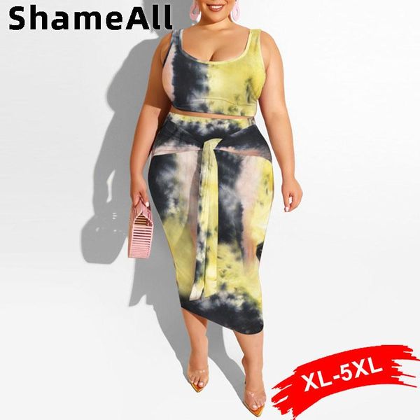 plus size tracksuits women suits 4xl street sleeveless u neck tank tie dye bandage pencil skirt 2 two piece sets sheath outfits
plus size tracksuits women suits 4xl street sleeveless u neck tank tie dye bandage pencil skirt 2 two piece sets sheath outfits